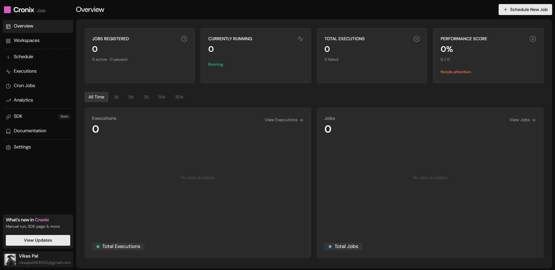 Erica AI data automation dashboard
